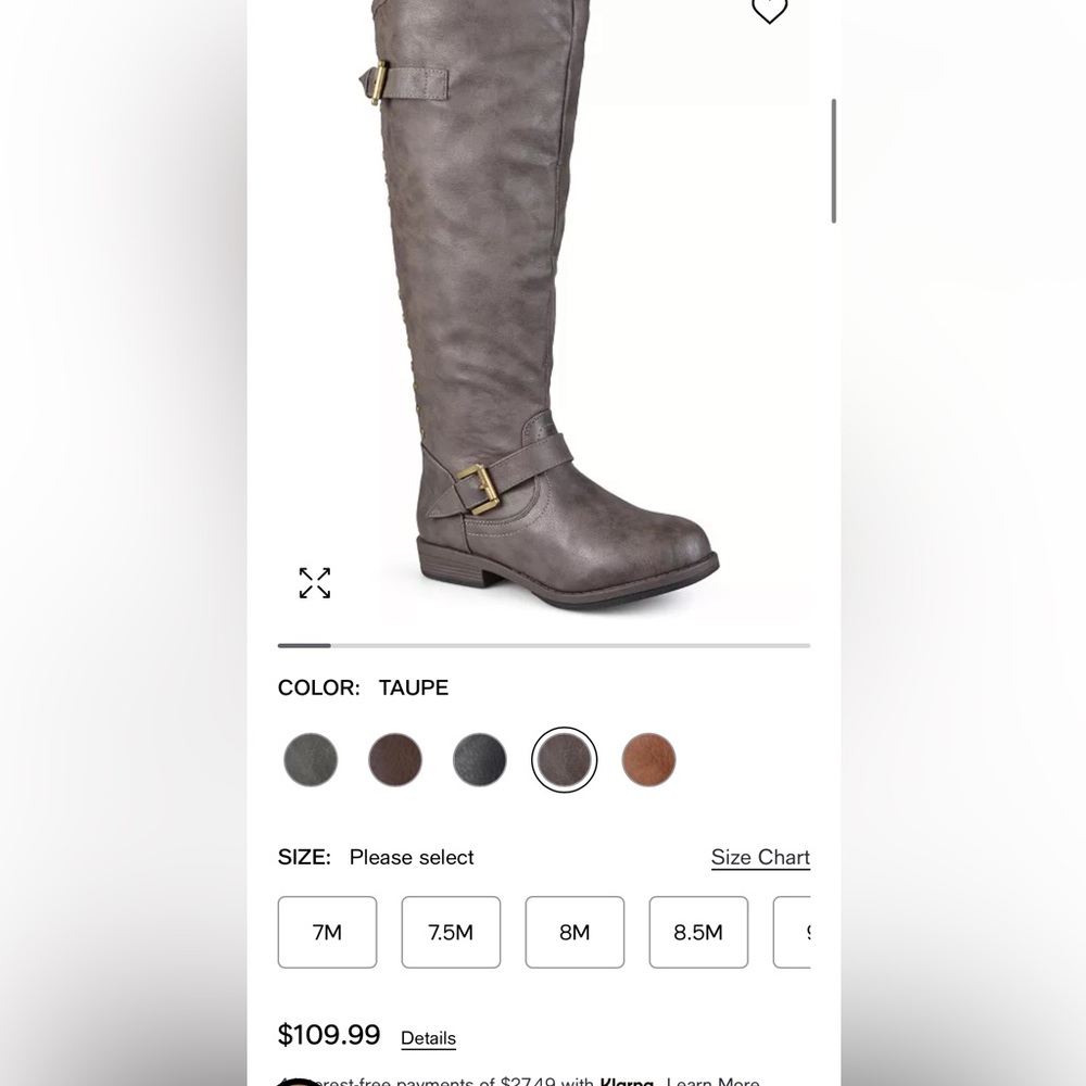NWOB Studded Boots by Journee - Picture 5 of 6